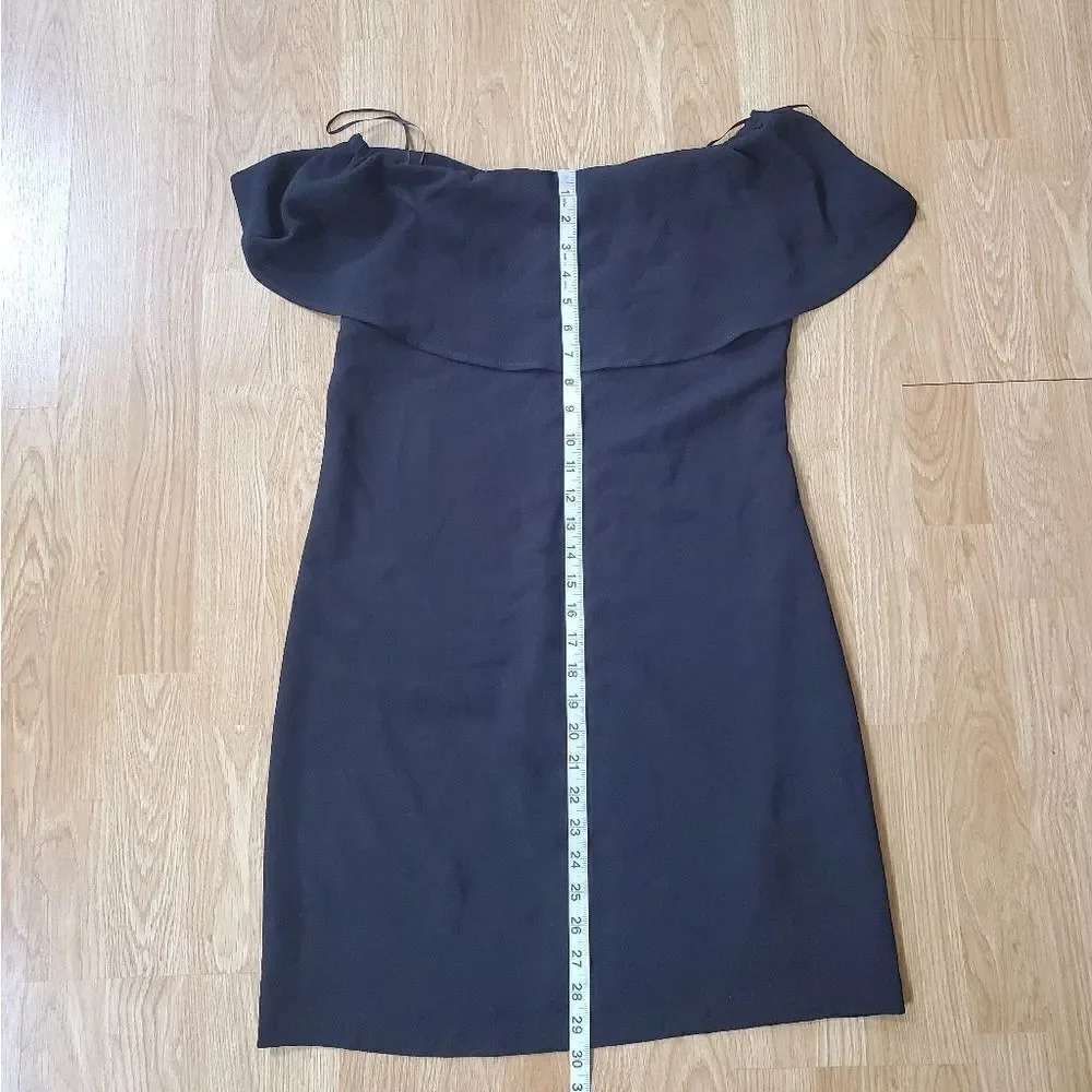 🌹 CHARLES HENRY 🌹 NEW - Black Off Shoulder Mini Dress - [XS in Black]
